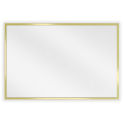 Mexen Loft, téglalap alakú fürdőszobai tükör 60 x 40 cm, keret színe arany fényes, 9852-060-040-000-50