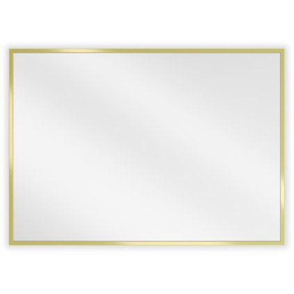 Mexen Loft, téglalap alakú fürdőszobai tükör 70 x 50 cm, keret színe arany fényes, 9852-070-050-000-50