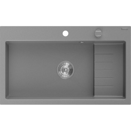 324254 mexen omar 1 komorovy granitovy drez 800x480x210 mm seda chromovy sifon 6520801005 71