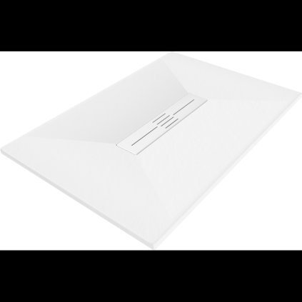 Mexen Toro, SMC téglalap alakú zuhanytálca 120 x 70 cm, fehér, fehér huzat, 43107012-W