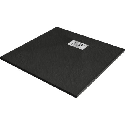 366801 mexen hugo stvorcova sprchova vanicka smc 70 x 70 cm cierna ocelova krytka 42707070 x