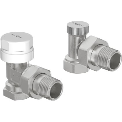 Mexen Uni-term radiátor sarokszelepek G 1/2", acél, W913-012-01