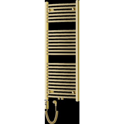 Mexen Ares, elektromos fűtőelem 1200x500 mm + fűtőrúd 600 W, arany fényes, W102-1200-500-2600-50