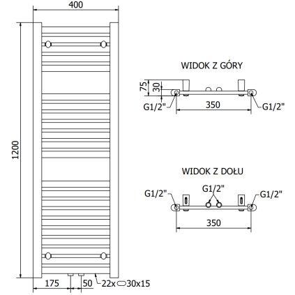 322715 mexen hades vykurovacie teleso 1200x400 mm 465 w antracitova w104 1200 400 00 66