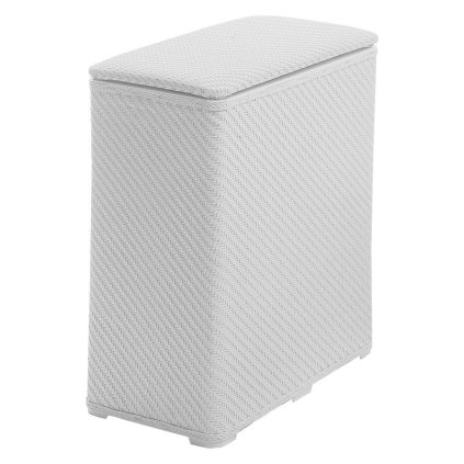 Aqualine, AMBROGIO szennyeskosár 50x55x28 cm, fehér, 203802