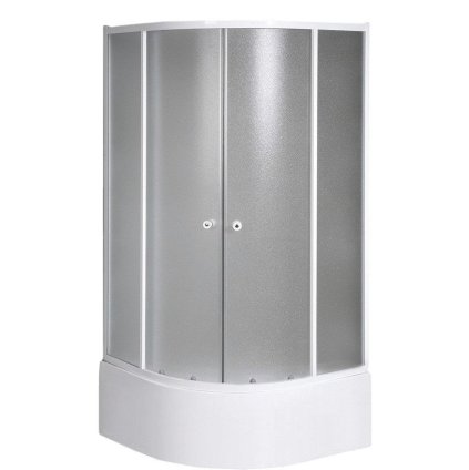 Aqualine, ARLEN negyedkör alakú zuhanyparaván 800x800mm, üveg Tégla, BTR803