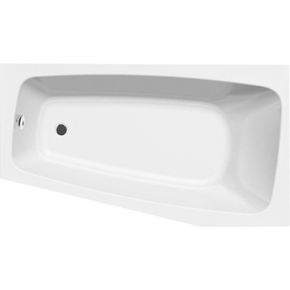Aqualine, BEROUNKA kád 160x90x41cm, jobb, fehér, A1691