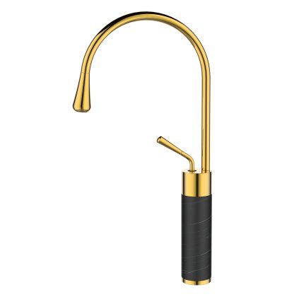Invena, AKKUMULÁTOR UMYWALKOWA WYSOKA STONE BLACK/GOLD, INV-BU-03-W17-V
