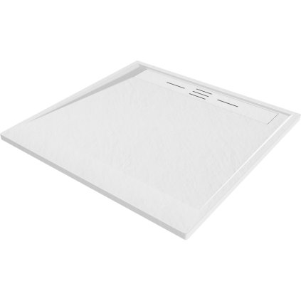 Mexen, Mexen Amon brodzik kwadratowy SMC 100 x 100 cm, biały - 4F101010