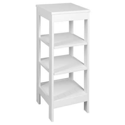 Aqualine, ETIDE polctartó 36x86x36 cm, matt fehér, ET086