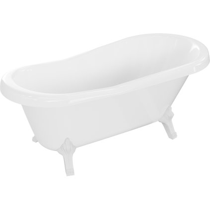 Mexen, Mexen Retro wanna wolnostojąca 150 x 73 cm, fehér, fehér lábak - 53251507300-20
