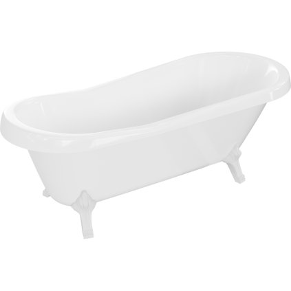 Mexen, Mexen Retro wanna wolnostojąca 170 x 75 cm, fehér, fehér lábak - 53251707500-20