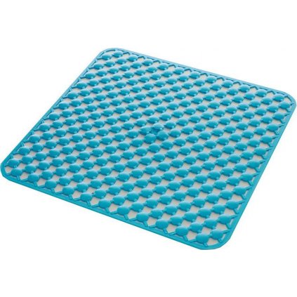 102600 aqualine geo podlozka do sprchoveho kuta 53x53cm s protismykovou upravou kaucuk modra 97535311