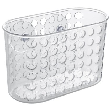 Erga, fürdőszobai kozmetikai kosár 19x9x12 cm tapadókorongokhoz, átlátszó, ERG-YKA-RY.KPN0200