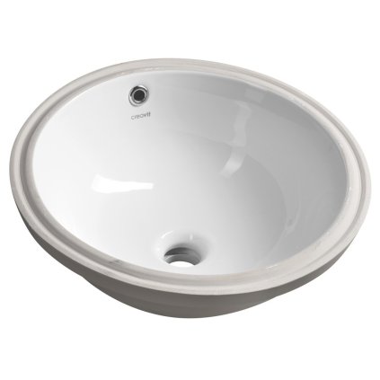 CREAVIT, Kerámia pult alatti mosogató, 38x38cm, fehér, MA037