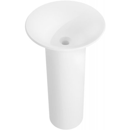 Mexen Leta, szabadon álló mosogató konglomerátumból 45x45x83 cm, fehér matt, 26574500