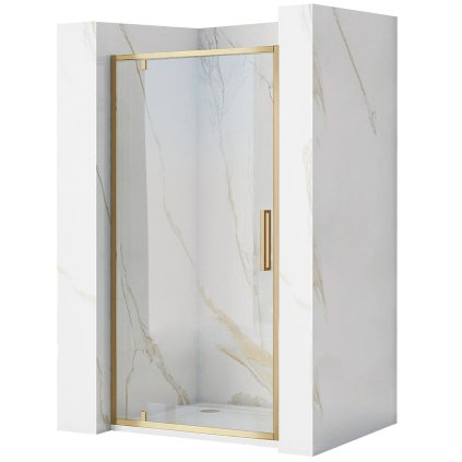 433868 rea rapid swing 1 kridlove sprchove dvere 1000x1950 mm 6mm cire sklo zlaty matny profil rea k2503