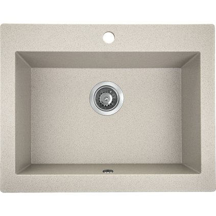 Laveo Komodo, 1 kamrás gránit mosogató 586x490x221 mm, bézs, LAV-SBK_410A