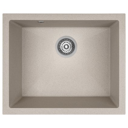 Laveo Ibiza, 1 kamrás gránit mosogató 560x460x220 mm, bézs, LAV-SBI_410U