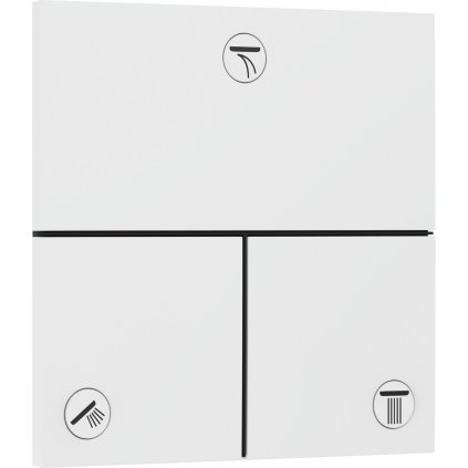 Hansgrohe ShowerSelect Comfort E, rejtett szelep 3 készülékhez, fehér matt, HAN-15573700