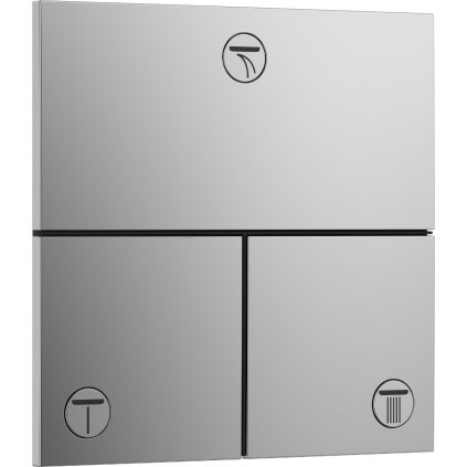 Hansgrohe ShowerSelect Comfort E, rejtett szelep 3 készülékhez, króm, HAN-15573000