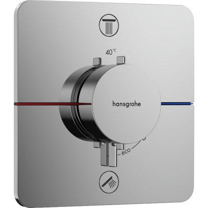 454439 hansgrohe showerselect comfort q termostat pod omietku pre 2 spotrebice s en1717 chrom han 15586000