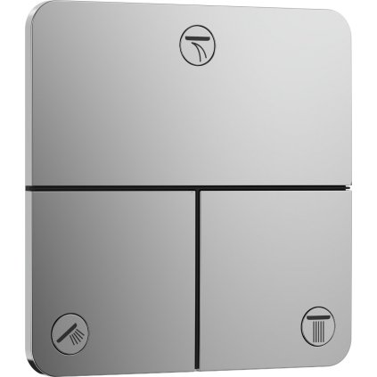 Hansgrohe ShowerSelect Comfort Q, rejtett szelep 3 készülékhez, króm, HAN-15587000