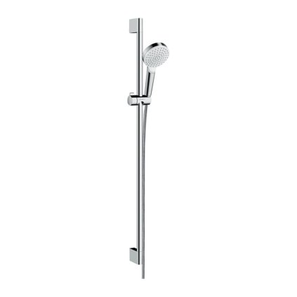 Hansgrohe Crometta, zuhanygarnitúra 1 jet EcoSmart 9 l/perc zuhanyrúddal 90 cm, fehér/króm, HAN-26539400