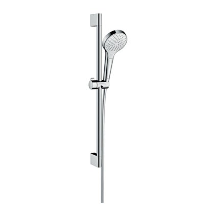 Hansgrohe Croma Select S, zuhanygarnitúra Vario EcoSmart 9 l/perc zuhanyrúddal 65 cm, fehér/króm, HAN-26563400