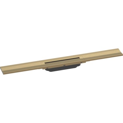 Hansgrohe RainDrain Flex, zuhanylefolyó felső készlet 800, rövidíthető, falra szerelhető, szálcsiszolt bronz, HAN-56051140