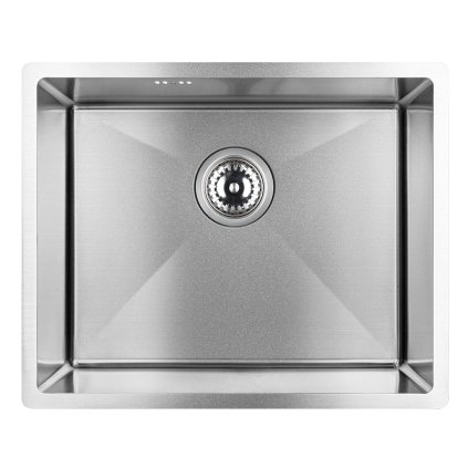 439907 laveo marmara 1 komorovy nerezovy drez 540x440x200 mm ocelova lav sam 010p