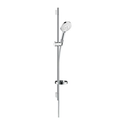 478802 hansgrohe raindance select s sprchova suprava 120 3jet so sprchovou tycou 90 cm a miskou biela chromova han 26631400