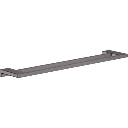 Hansgrohe AddStoris, dupla törölközőtartó, szálcsiszolt fekete króm, HAN-41743340