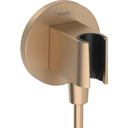 Hansgrohe FixFit S, könyök zuhanytartóval, szálcsiszolt bronz, HAN-26888140