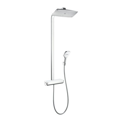 Hansgrohe Raindance E, Showerpipe 360 1jet termosztáttal, fehér/króm, HAN-27112400