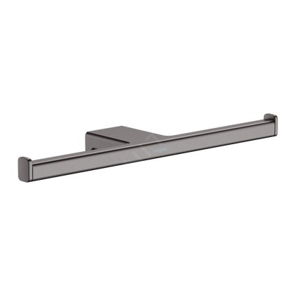 Hansgrohe AddStoris, WC papír tartó dupla, szálcsiszolt fekete króm, HAN-41748340