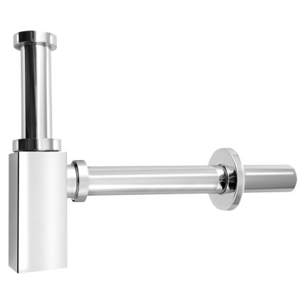 Aqualine, Mosdószifon 5/4 ', hulladék 32mm, szögletes, króm, CV1004