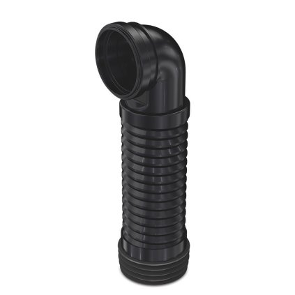 Bruckner, Rugalmas csatlakozás könyökös 90°-ban, fali WC-hez, 205-370 mm, 159.320.0