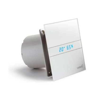Cata, E-120 GTH axiál fürdőszoba ventilátor automatával, 6W / 11W, cső 120mm, fehér, 00901200