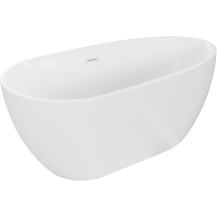 Mexen Eos, szabadon álló kád 150 x 75 cm, fehér, fehér túlfolyó, 52471507500-20