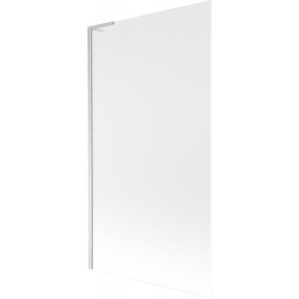 Mexen Next L, 1 szárnyú kádparaván 100 x 150 cm, 6 mm matt üveg, 6 mm átlátszó üveg, csiszolt acél profil, 895-100-000-03-30-97