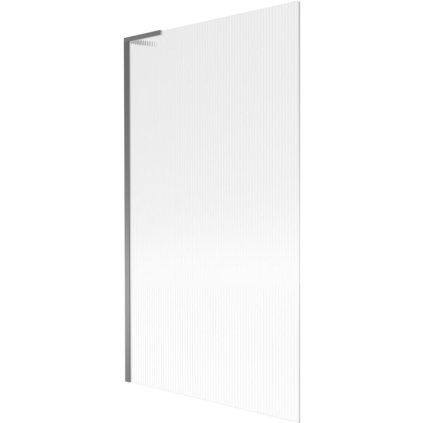 Mexen Next L, 1 szárnyú kádparaván 100 x 150 cm, 6 mm-es üveg bordás mintával, grafit profil, 895-100-000-03-09-95