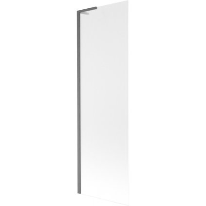 Mexen Next L, 1 szárnyú kádparaván 60 x 150 cm, 6 mm-es matt üveg, grafit profil, 895-060-000-03-30-66