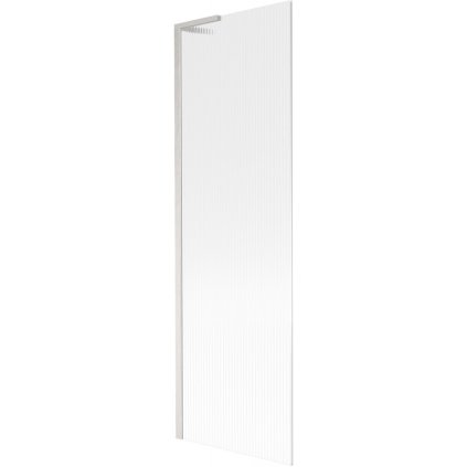 Mexen Next L, 1 szárnyú kádparaván 60 x 150 cm, 6 mm-es üveg bordás mintával, 6 mm-es átlátszó üveg, csiszolt acél profil, 895-060-000-03-09-97