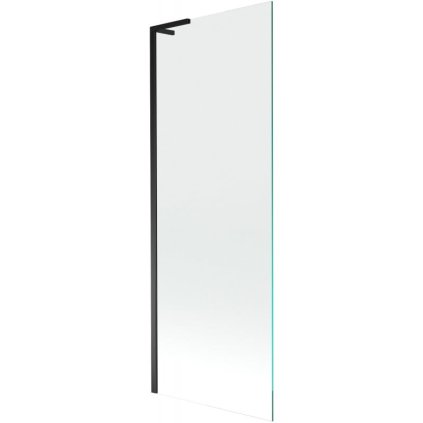 Mexen Next L, 1 szárnyú kádparaván 70 x 150 cm, 6mm átlátszó üveg, fekete profil, 895-070-000-03-00-70