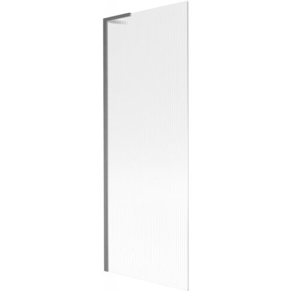 Mexen Next L, 1 szárnyú kádparaván 70 x 150 cm, 6 mm-es üveg bordás mintával, grafitprofil, 895-070-000-03-09-66