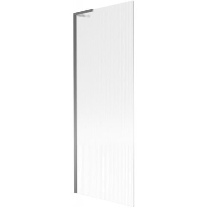 Mexen Next L, 1 szárnyú kádparaván 70 x 150 cm, 6 mm-es üveg bordás mintával, grafit profil, 895-070-000-03-09-95