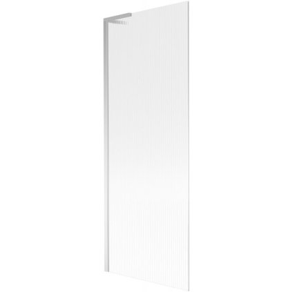 Mexen Next L, 1 szárnyú kádparaván 70 x 150 cm, 6 mm-es üveg bordás mintával, króm profil, 895-070-000-03-09-01