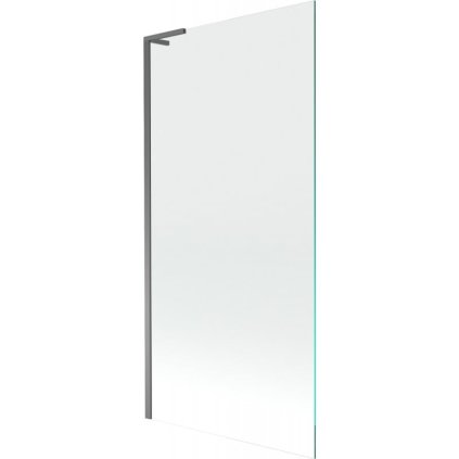 Mexen Next L, 1 szárnyú kádparaván 90 x 150 cm, 6mm átlátszó üveg, grafit profil, 895-090-000-03-00-95