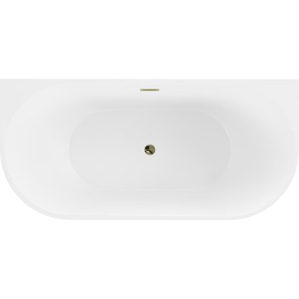 477347 mexen oval volne stojaca nastenna vana 150 x 75 cm biela cierna zlaty leskly prepad 52671507575 50